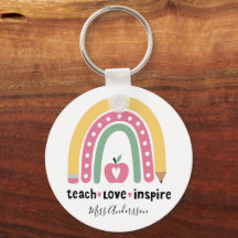 Personalisiert Teacher Geschenk Teach Liebe Inspir