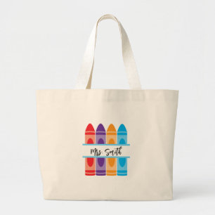 Personalisiert Teacher Leinwand Tote Bag Geschenk Jumbo Stoffbeutel