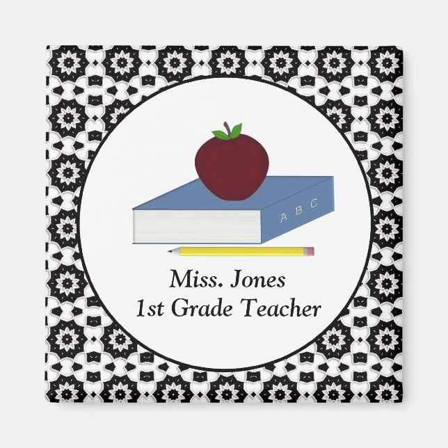 Personalisiert Teacher Magnet (Vorne)