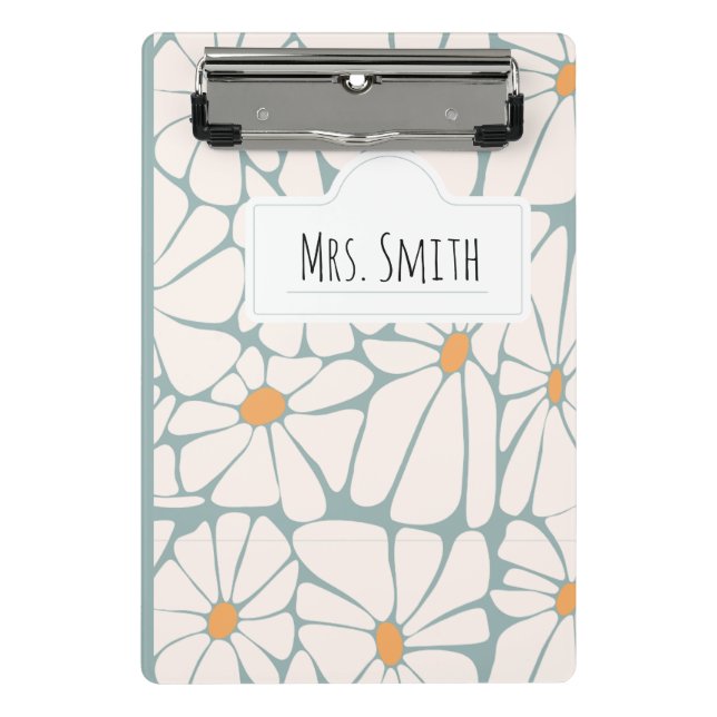 Personalisiert Teacher Notebook - Individuelle Nam Mini Klemmbrett (Vorderseite)