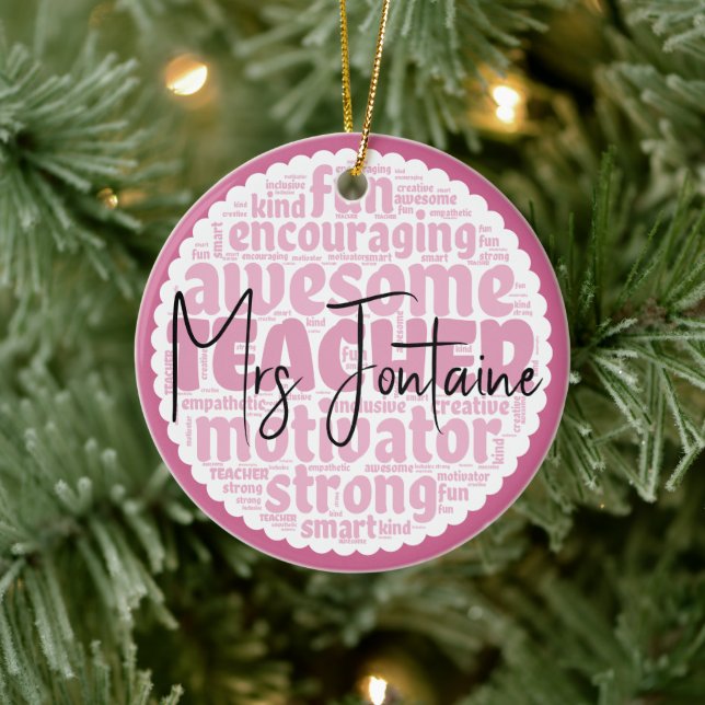 Personalisiert Teacher Ornament (Baum)
