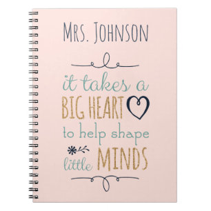 Personalisiert Teacher Quote Notebook Notizblock