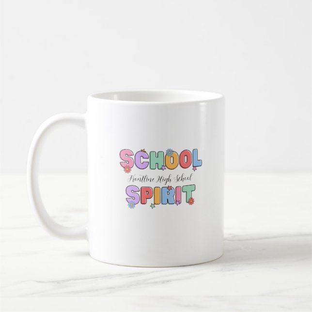 Personalisiert Teacher School Spirit Class Kaffeetasse (Links)