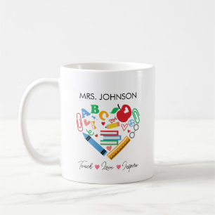 Personalisiert Teacher Vielen Dank Kaffeetasse