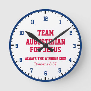 Personalisiert TEAM JESUS Runde Wanduhr
