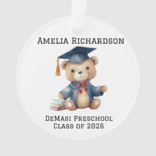Personalisiert Teddy Bear Kindergarten Abschluss Ornament
