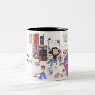 Personalisiert Teenage Girls Room Cartoon Zweifarbige Tasse