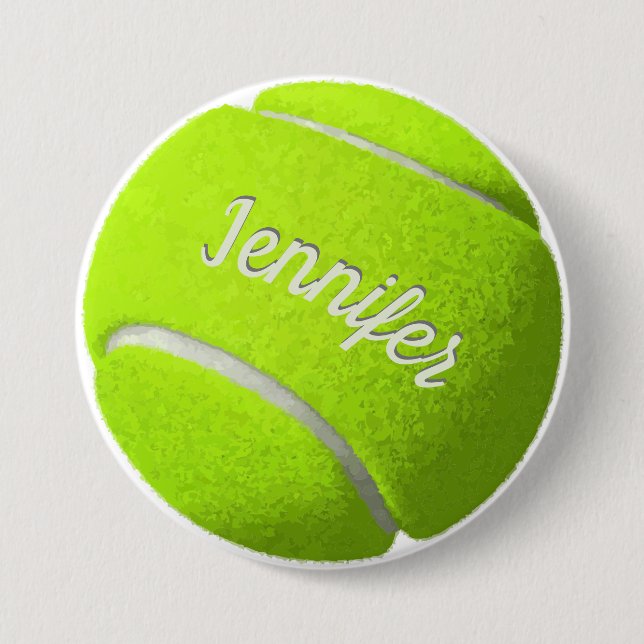 Personalisiert Tennis Ball Button (Vorderseite)