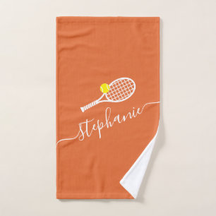 Personalisiert Tennis Ball Clay Court Name Handtuch