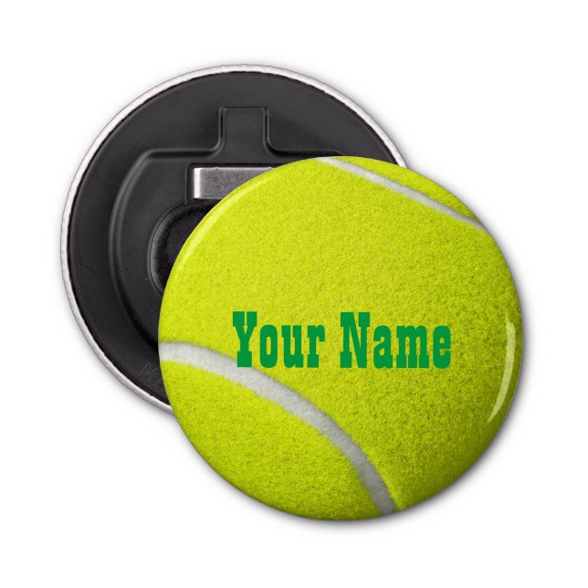 Personalisiert Tennis Ball Flaschenöffner (Vorderseite)