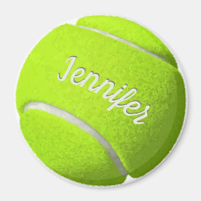Personalisiert Tennis Ball Magnet (Vorne)