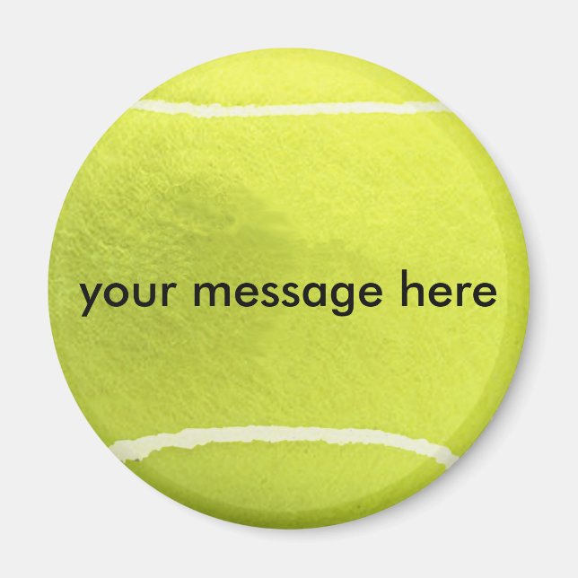 Personalisiert Tennis Ball Magnet (Vorne)