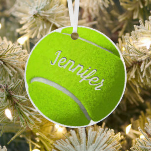 Personalisiert Tennis Ball Ornament Aus Metall