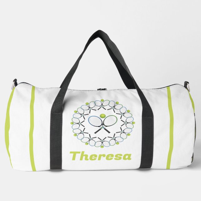 Personalisiert Tennis Duffle Bag (Vorderseite)