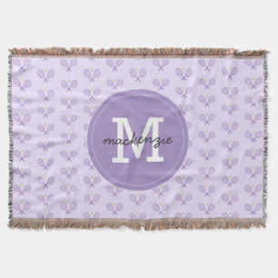 Personalisiert Tennis Pattern Individuelle Name Te Decke