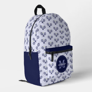 Personalisiert Tennis Pattern Tennis Player Bedruckter Rucksack
