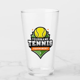 Personalisiert Tennis Player NAME Varsity Turnier Glas