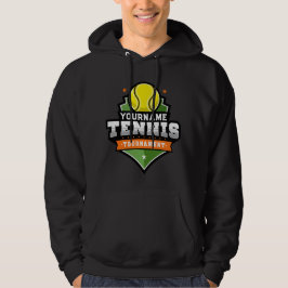 Personalisiert Tennis Player NAME Varsity Turnier Hoodie