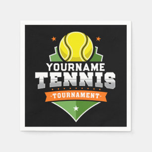 Personalisiert Tennis Player NAME Varsity Turnier Serviette
