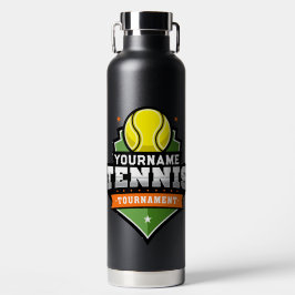 Personalisiert Tennis Player NAME Varsity Turnier Trinkflasche