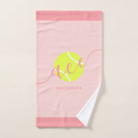 Personalisiert Tennis Sport Rosa Handtuch