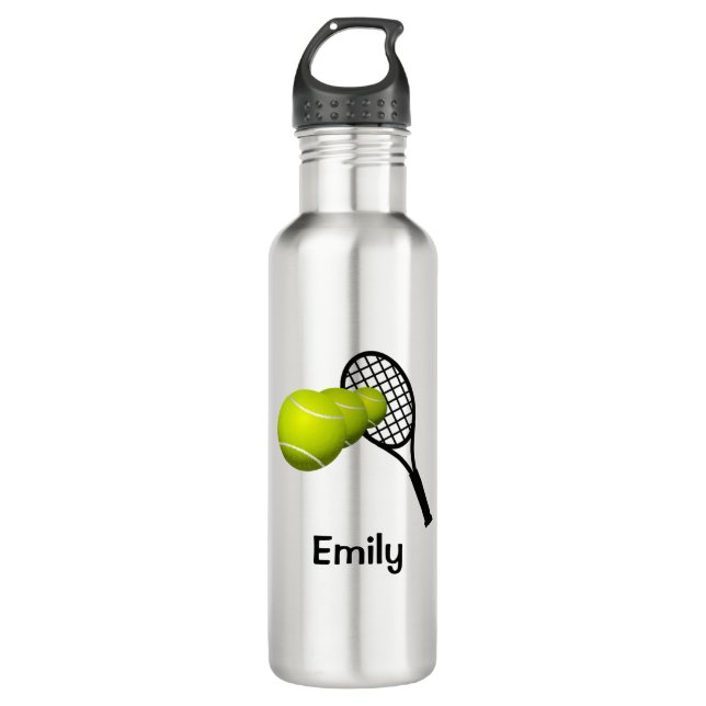 Personalisiert Tennis Stainless Edelstahlflasche (Vorderseite)