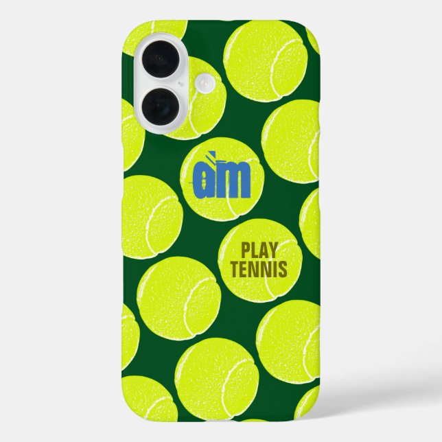 Personalisiert Tennist Case-Mate iPhone Hülle (Rückseite)