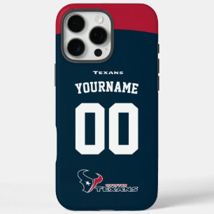Personalisiert Texans Jersey American Football iPhone 16 Pro Max Hülle