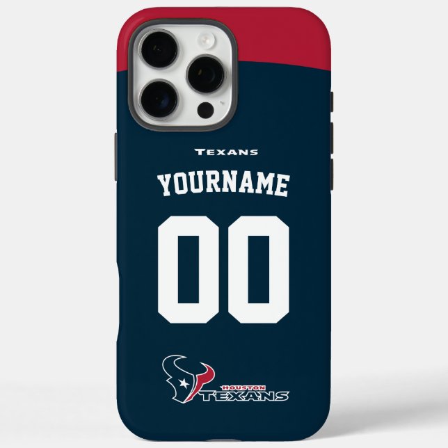 Personalisiert Texans Jersey American Football Case-Mate iPhone Hülle (Rückseite)