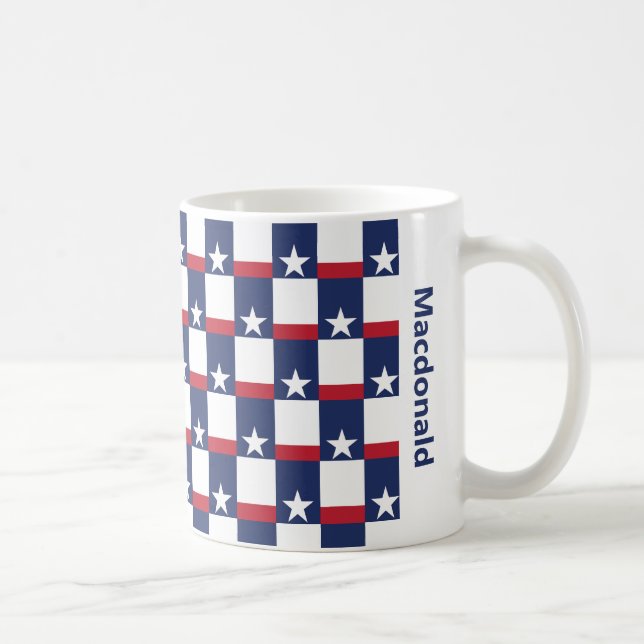 Personalisiert TEXAS FLAG Kaffeetasse (Rechts)