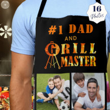 Personalisiert Text #1 VATER GRILL MASTER 16 Foto