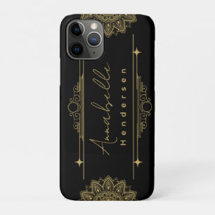 personalisiert The Elegante Gold & Black Case-Mate iPhone Hülle