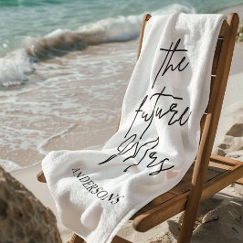 Personalisiert "The Future Mrs." Bridal Beach Hand Strandtuch