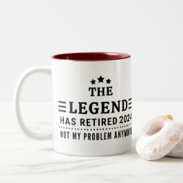 Personalisiert The Legend hat die Vergnügungsruhe Zweifarbige Tasse