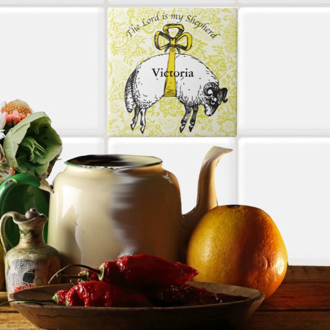 Personalisiert The LORD ist mein Hirte Psalm 23 Fliese (Von Creator hochgeladen)