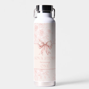 Personalisiert Toile Rosa Coquette Geburtstag Trinkflasche
