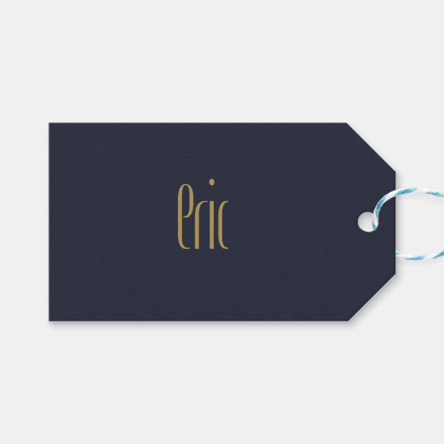 Personalisiert Tor Elegance Geschenkanhänger (Vorderseite (Horizontal))