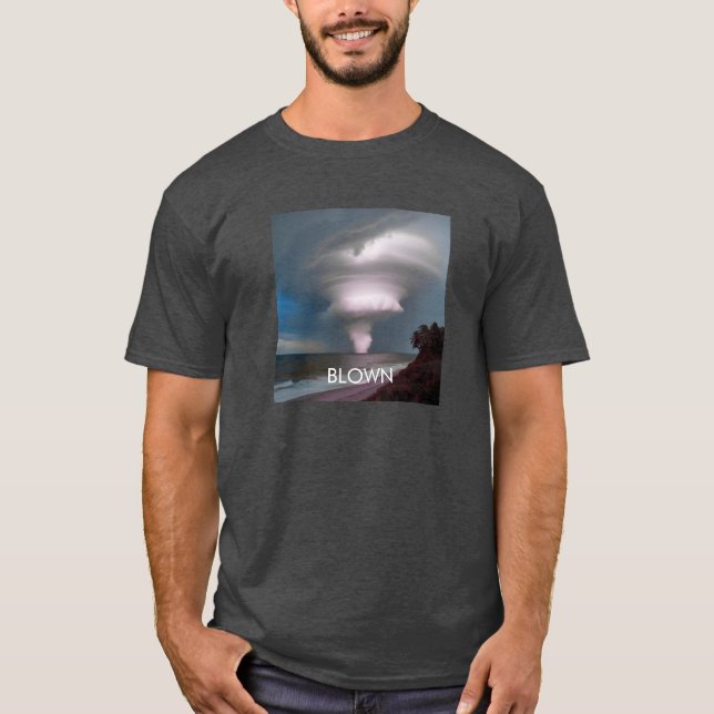 Personalisiert Tornado Twister Storm T-Shirt (Vorderseite)