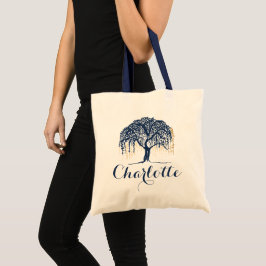 Personalisiert Tote Bag - Hochzeit von Wilden Navy Tragetasche