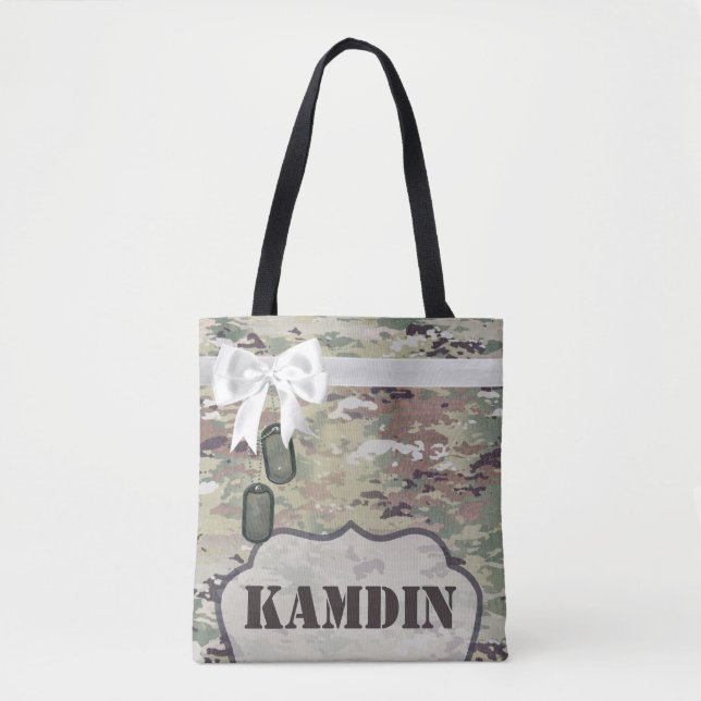 Personalisiert Tote Tag Army OCP Camouflage Unifor (Vorderseite)