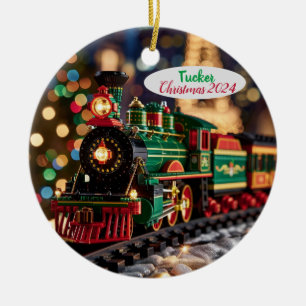Personalisiert Toy Christmas Train Keramik Ornament