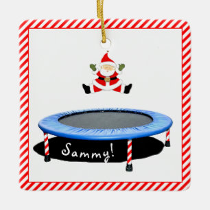 Personalisiert Trampolin Gymnast Keramikornament