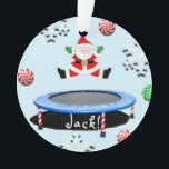 Personalisiert Trampolin Ornament<br><div class="desc">Fun trampolin Thema kollektive Urlaubsgeschenk für alle,  die in der Feriensaison springt vor Freude. So personalisieren Sie Text bearbeiten,  um seinen Namen hinzuzufügen.</div>