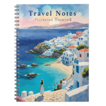 Personalisiert Travel Greece Notebook -