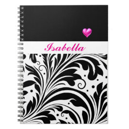 Personalisiert Trendy B & W Spiral Foto Notebook Notizblock