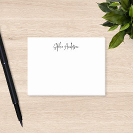 Personalisiert Trendy Moderne Schrift Minimalistis Post-it Klebezettel