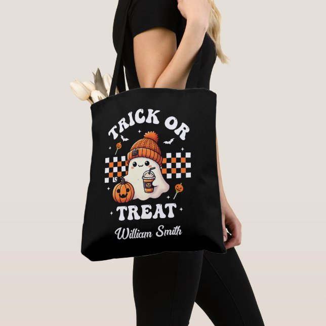 Personalisiert Trick oder Treat Ghost Halloween (Von Nahem)