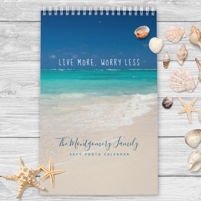 Personalisiert Tropical Beach 2026 Foto Kalender (Personalized Tropical Beach Photo Calendar)