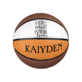 Personalisiert - Tun Sie, was Sie Liebe - Basketba Mini Basketball