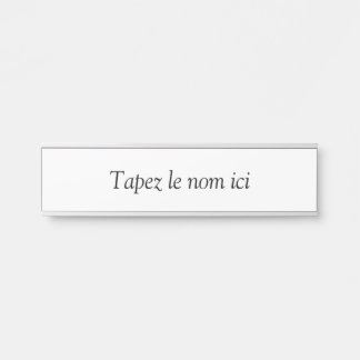 Personalisiert Türschild